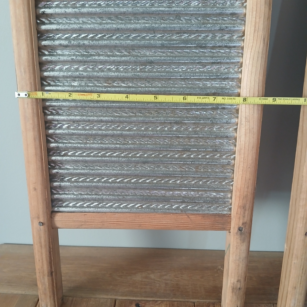Vintage Washboard Set - Silver and Brown - Picture 7 of 7